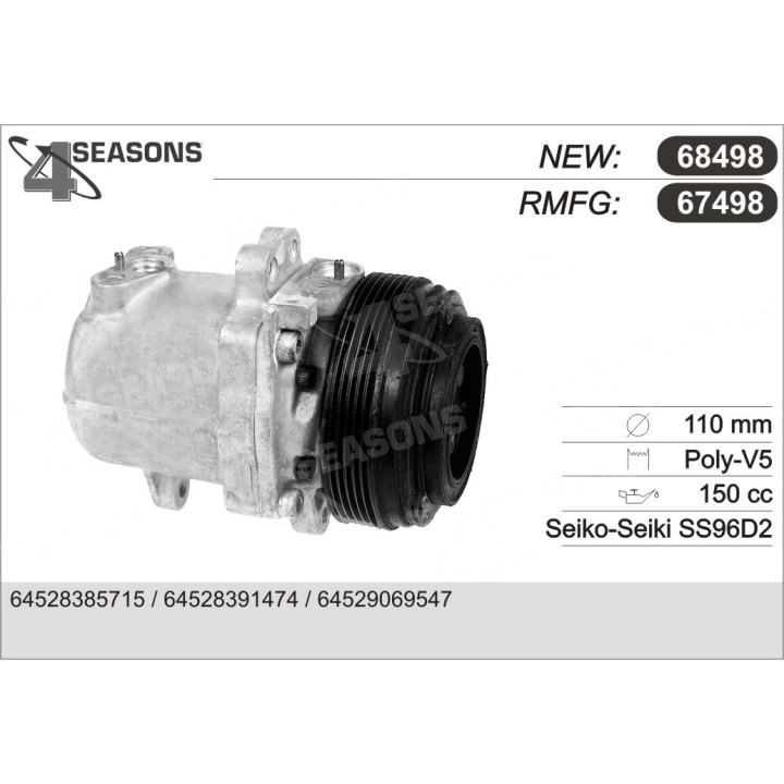 67498  COMPRESOR  BMW SS96D2