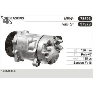 97979  COMPRESOR  GOLF IV VR6 99-