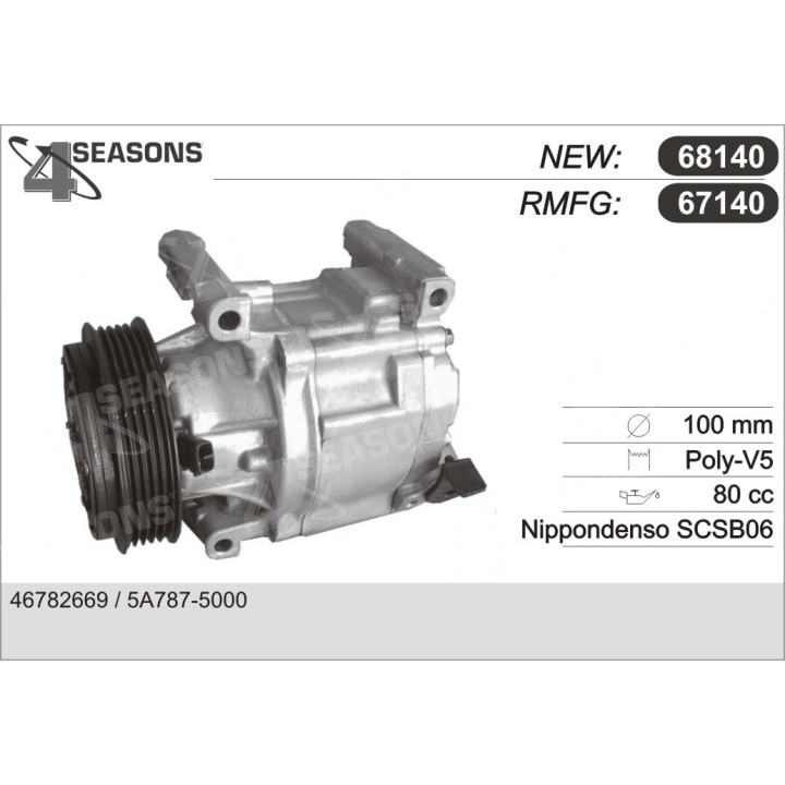 67140  COMPRESOR  FIAT STILO 1.2