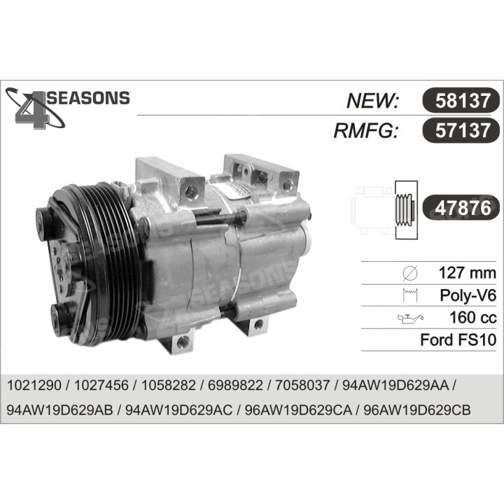 57137  COMPRESOR  FORD ESCORT/ORION