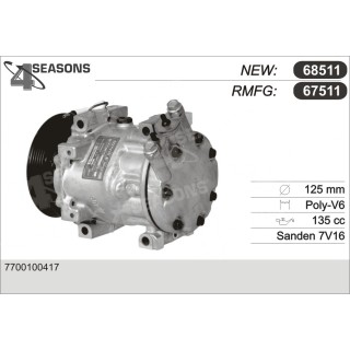 67511  COMPRESOR  RENAULT CLIO II/KANGOO