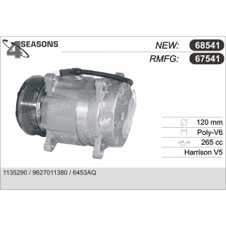 67541  COMPRESOR  PEUGEOT 406 / XANTIA DIESEL