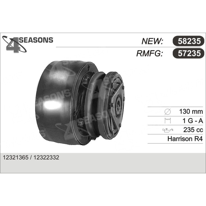 57235  COMPRESOR  LE BARON/BUICK/CHEVRO/DODGE/PONTIA