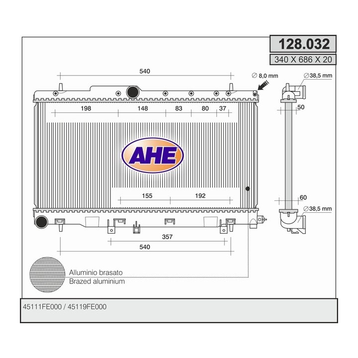 128032  SUBARU Impreza III 2.0 Turbo WRX +/-AC 00-02
