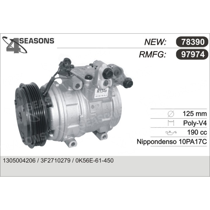 97974  COMPRESOR  KIA CARNIVAL 2.9D