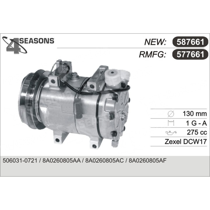 577661  COMPRESOR  AUDI 80 / 90 / COUPE 92-96