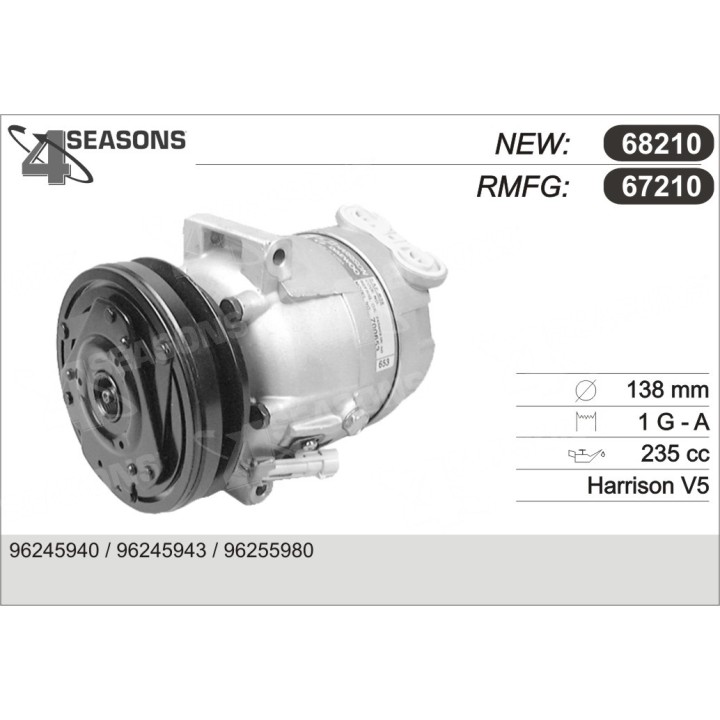 67210  COMPRESOR  DAEWOO LANOS 97-