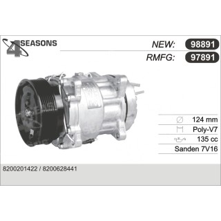 97891  COMPRESOR  RENAULT MASTER II 3.0 DCI 02-