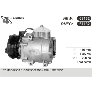 67132  COMPRESOR  FORD  MONDEO III 2.5