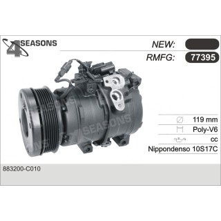 77395  COMPRESOR  TOYOTA LAND CRUISER 100 4.7L 01-