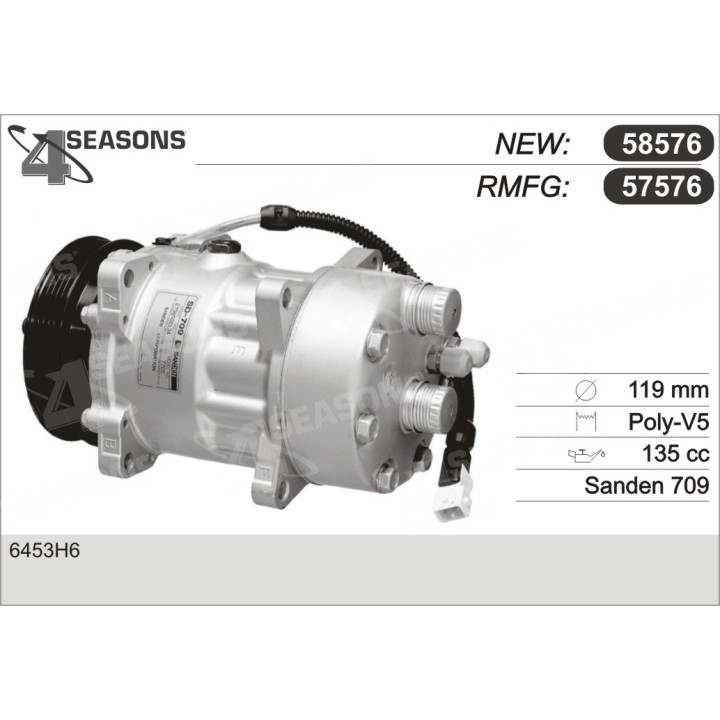 57576  COMPRESOR  CITROËN BX/XM/ZX/309 I-II/405/605