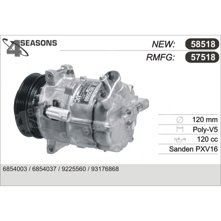 57518  COMPRESOR  OPEL VECTRA
