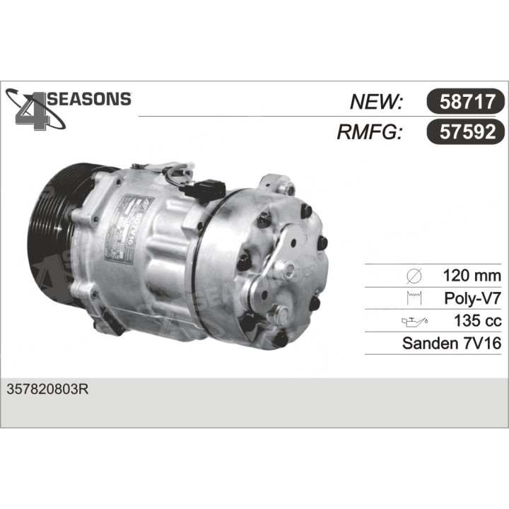 57592  COMPRESOR  VW