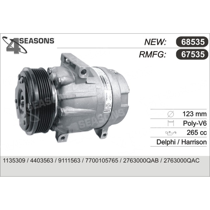 67535  COMPRESOR  RENAULT MEGANE ...