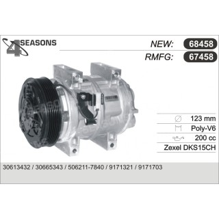 67458  COMPRESOR  VOLVO S/V/C 70 97-00