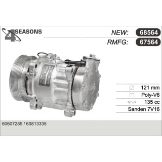 67564  COMPRESOR  ALFA 166/LANCIA KAPPA