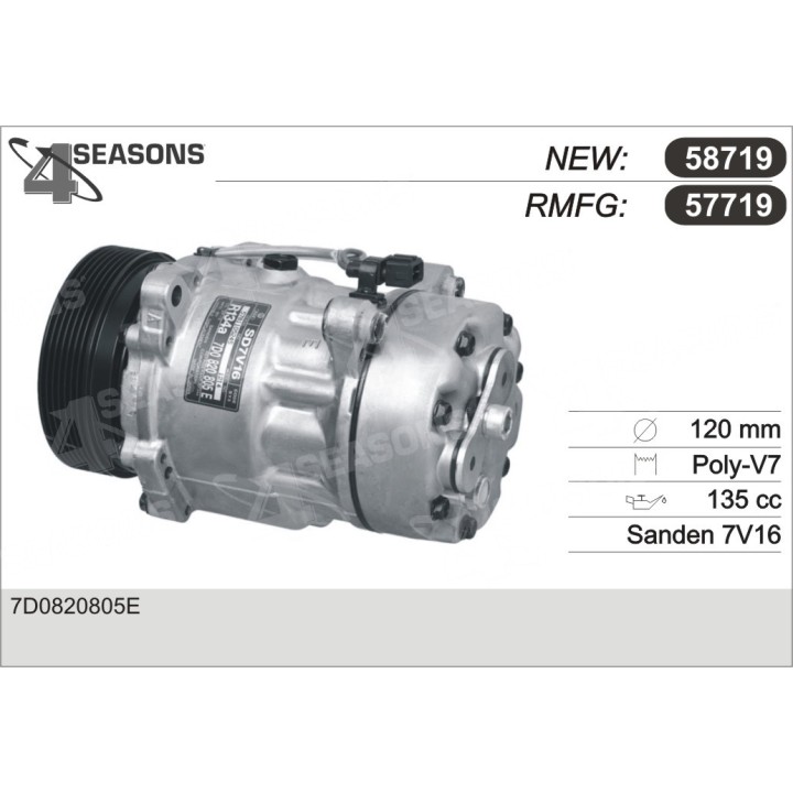 57719  COMPRESOR   VW T4 2.8 VR6