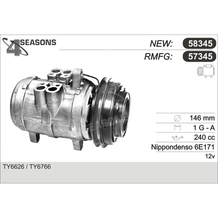 57345  COMPRESOR  JOHN DEERE SG-SG2