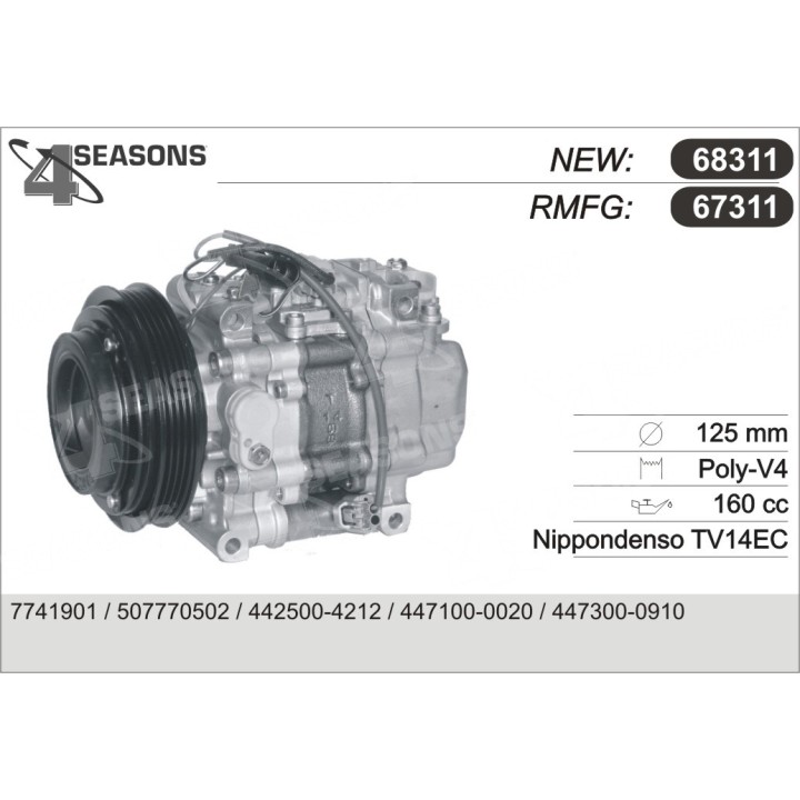 67311  COMPRESOR  FIAT PUNTO 1.6 L