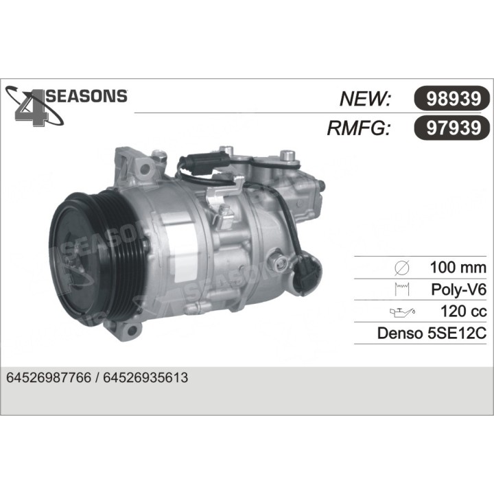 97939  COMPRESOR  BMW E87/90/91 DIESEL