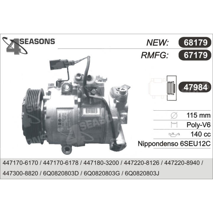 67179  COMPRESOR  VAG POLO FABIA 00-