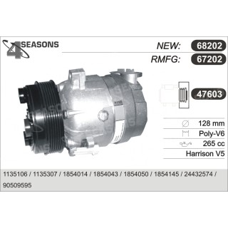 67202  COMPRESOR  OPEL OMEGA