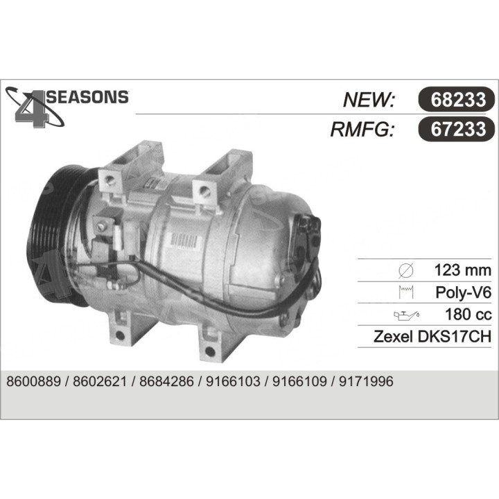 67233  COMPRESOR  VOLVO S80 98-