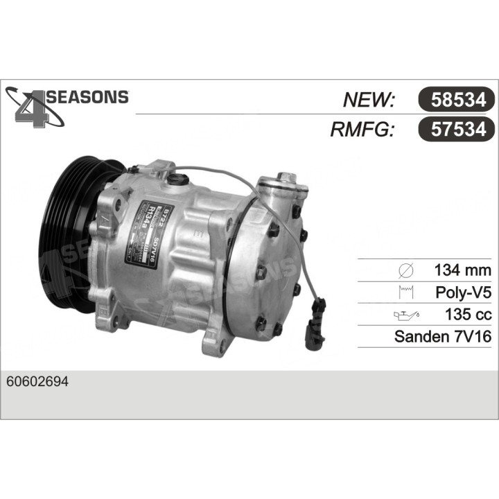 57534  COMPRESOR  ALFA 155 TWIN SPARK