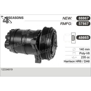 57867  COMPRESOR  BUICK/OLDSMOBILE