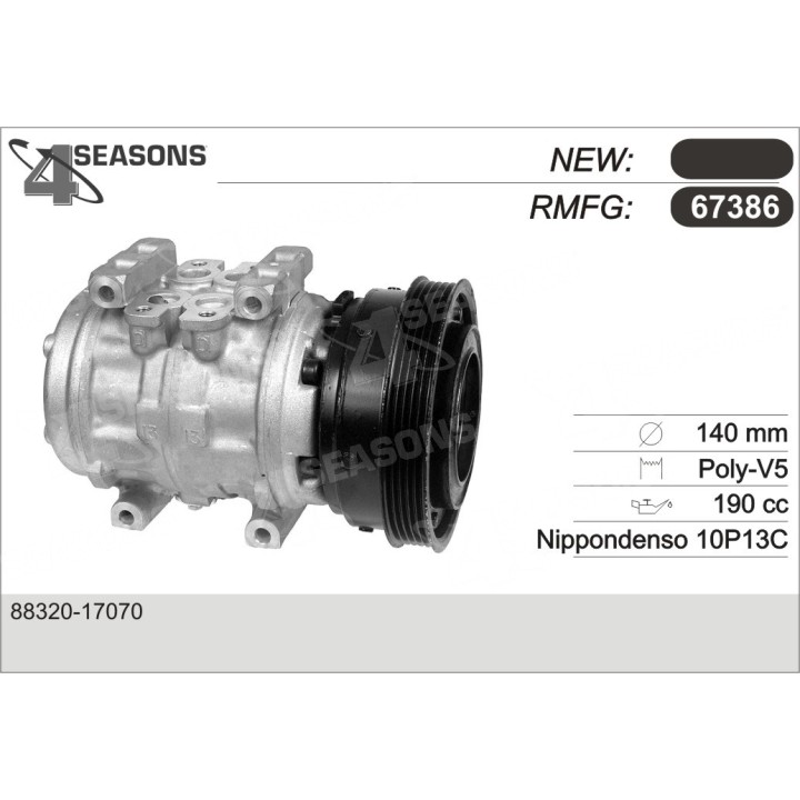 67386  COMPRESOR  TOYOTA MR2