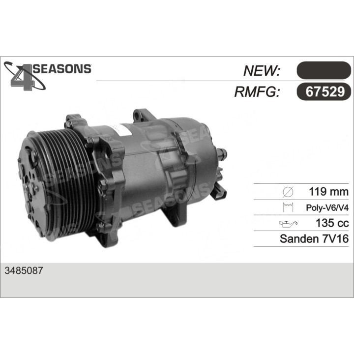 67529  COMPRESOR  VOLVO 440/460