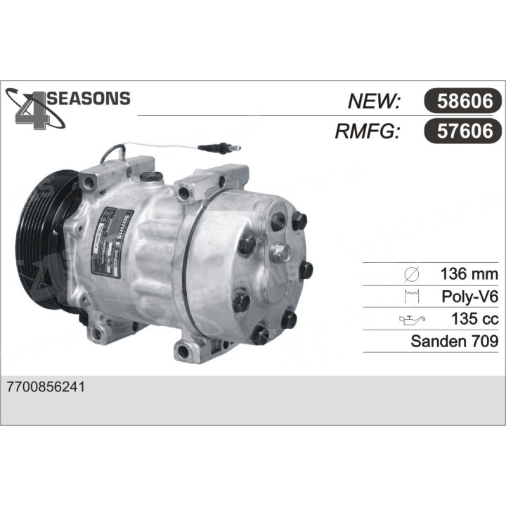 57606  COMPRESOR  RENAULT SAFRANE