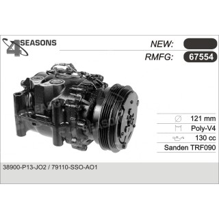 67554  COMPRESOR  HONDA PRELUDE 92 96