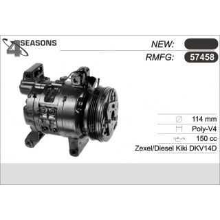57458  COMPRESOR  ISUZU TROOPER