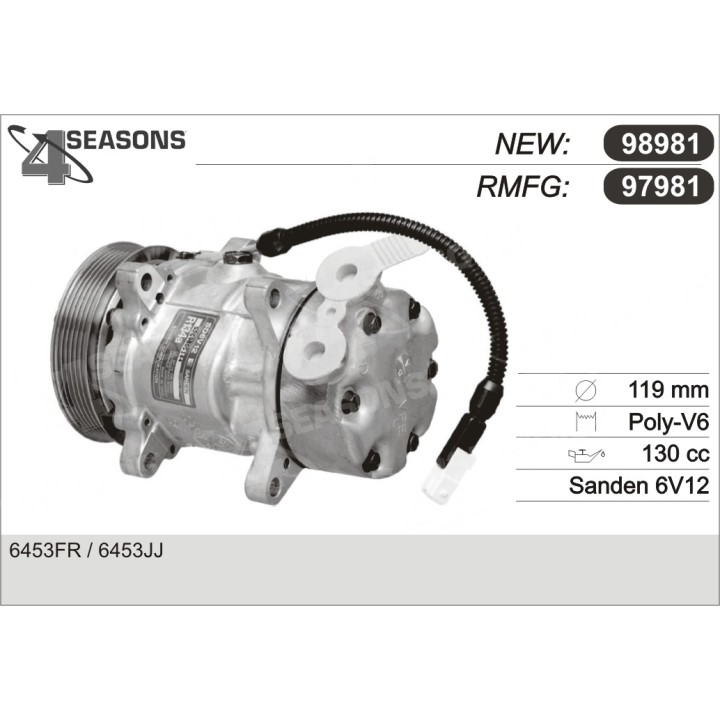 97981  COMPRESOR  PSA XSARA 1.4 / 1.6 09.00 -