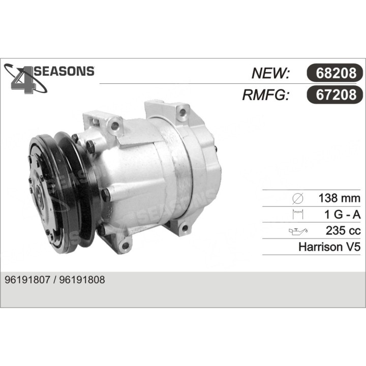 67208  COMPRESOR  DAEWOO ESPERO / NEXIA