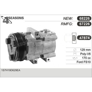 67226  COMPRESOR  FORD MONDEO III