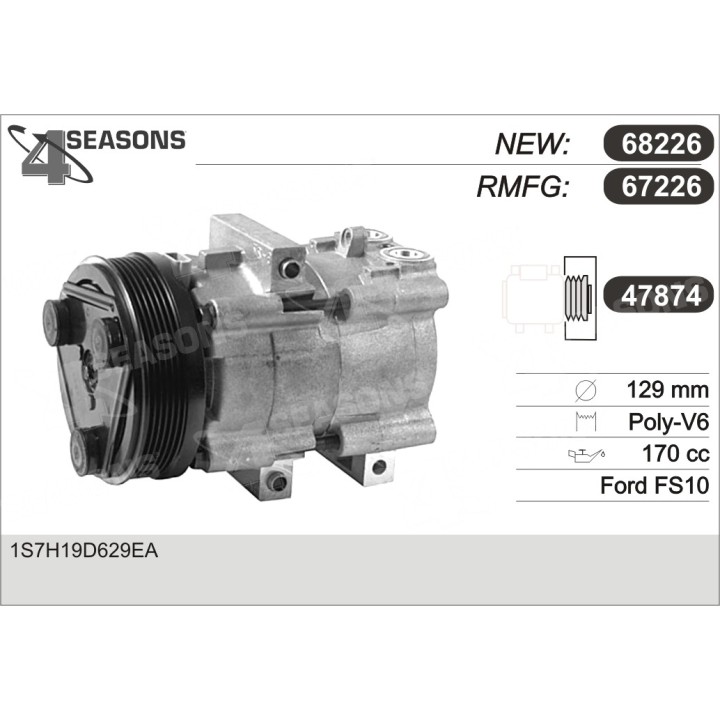 67226  COMPRESOR  FORD MONDEO III