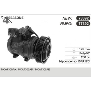 77392  COMPRESOR  JAGUAR XK8 COUPE 4.0 96-