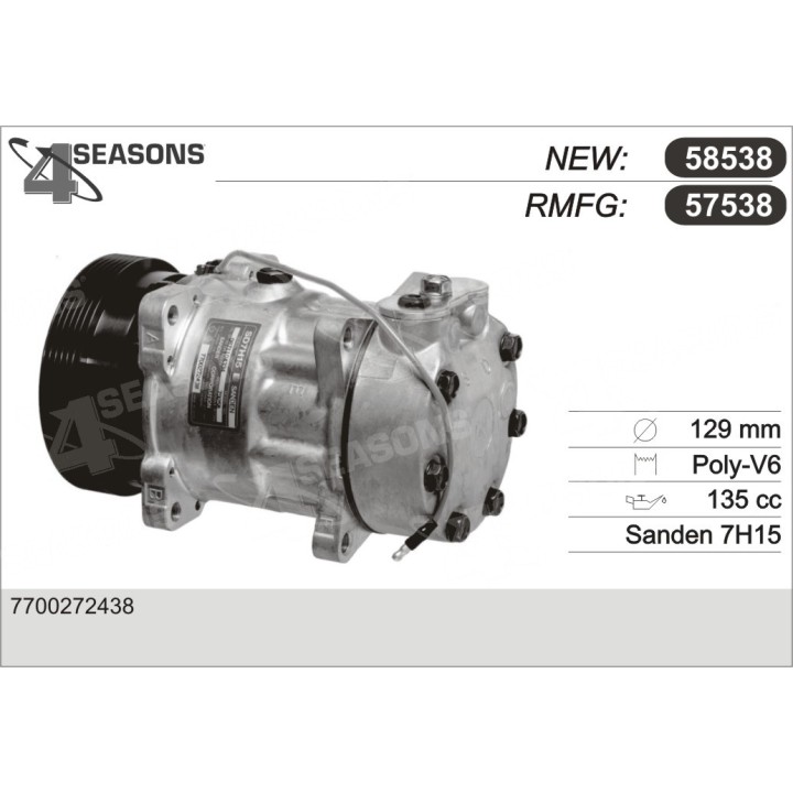 57538  COMPRESOR  RENAULT 19/R21 II