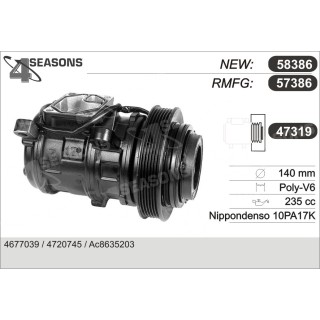 57386  COMPRESOR  CHRYSLER VOYAGER