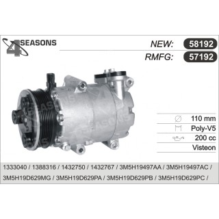 57192  COMPRESOR  FORD FOCUS II 1.6 04-