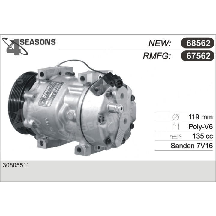 67562  COMPRESOR  VOLVO S40/V40