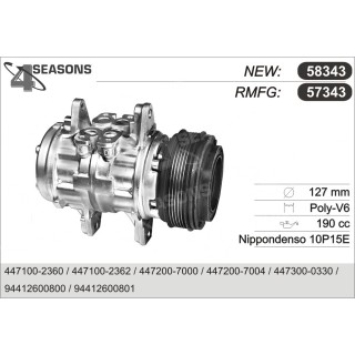 57343  COMPRESOR  PORSCHE