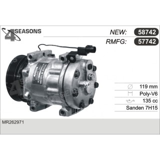 57742  COMPRESOR  VOLVO S/V40 1.9 TD 95-99