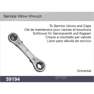 59194  COMPRESSOR TOOL - SERVICE VALVE WRENCH