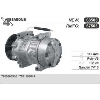 67503  COMPRESOR  RENAULT MEGANE