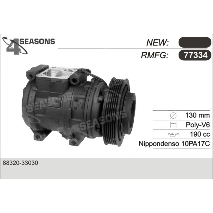 77334  COMPRESOR  LEXUS ES300 94 97