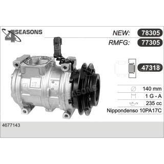 77305  COMPRESOR  CHRYSLER VOYAGER II 3.0/3.3/3.8L