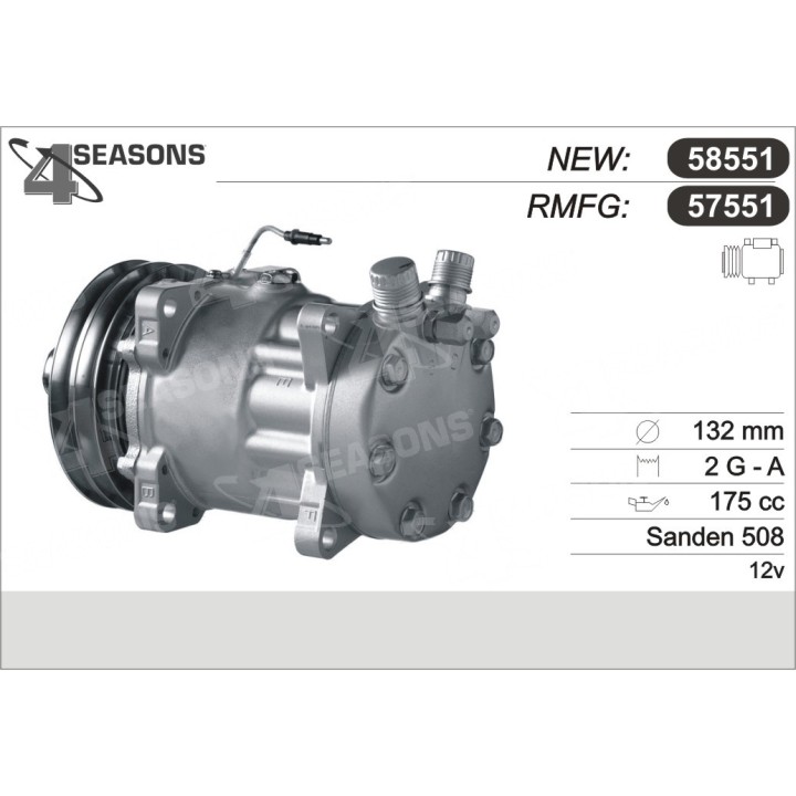 57551  COMPRESOR  CATERPILLAR VARIOUS MODELS
